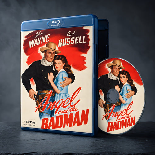 Angel and the Badman Color Edition Blu-ray, case and disc
