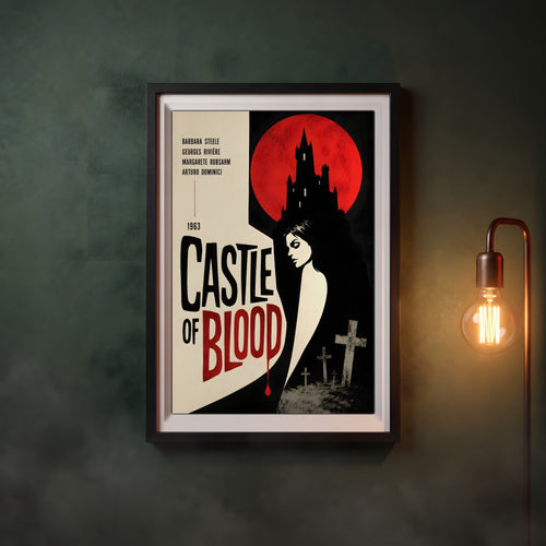 Castle of Blood Framed Poster in a black frame