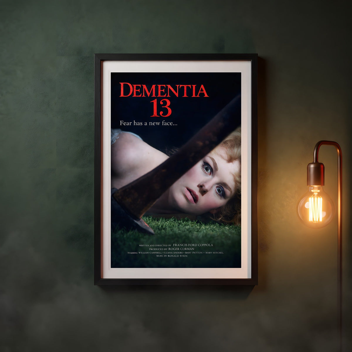 Dementia 13 Framed Poster in a black frame