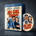 His Girl Friday Color Edition Blu-ray, case and disc