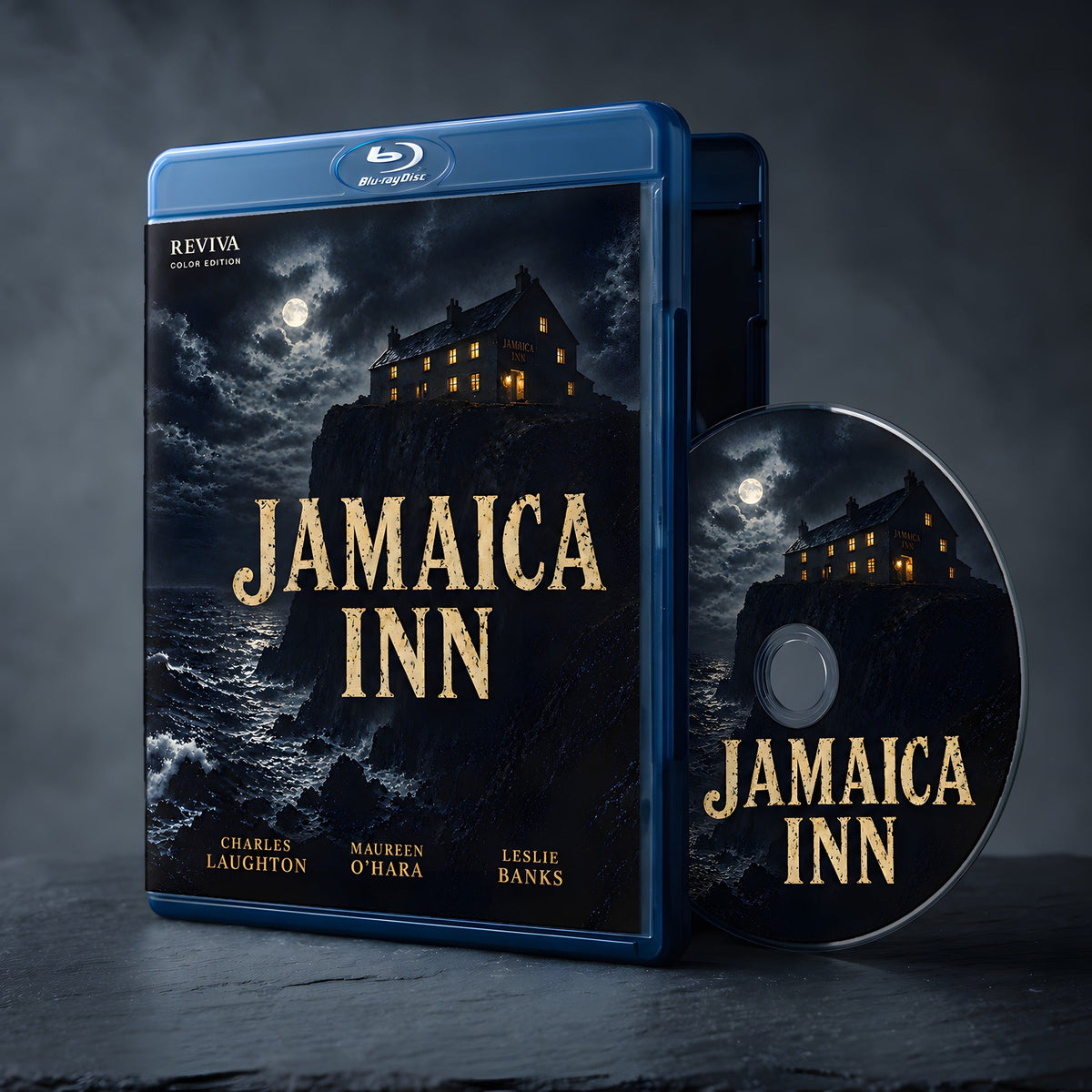 Jamaica Inn Color Edition Blu-ray, case and disc