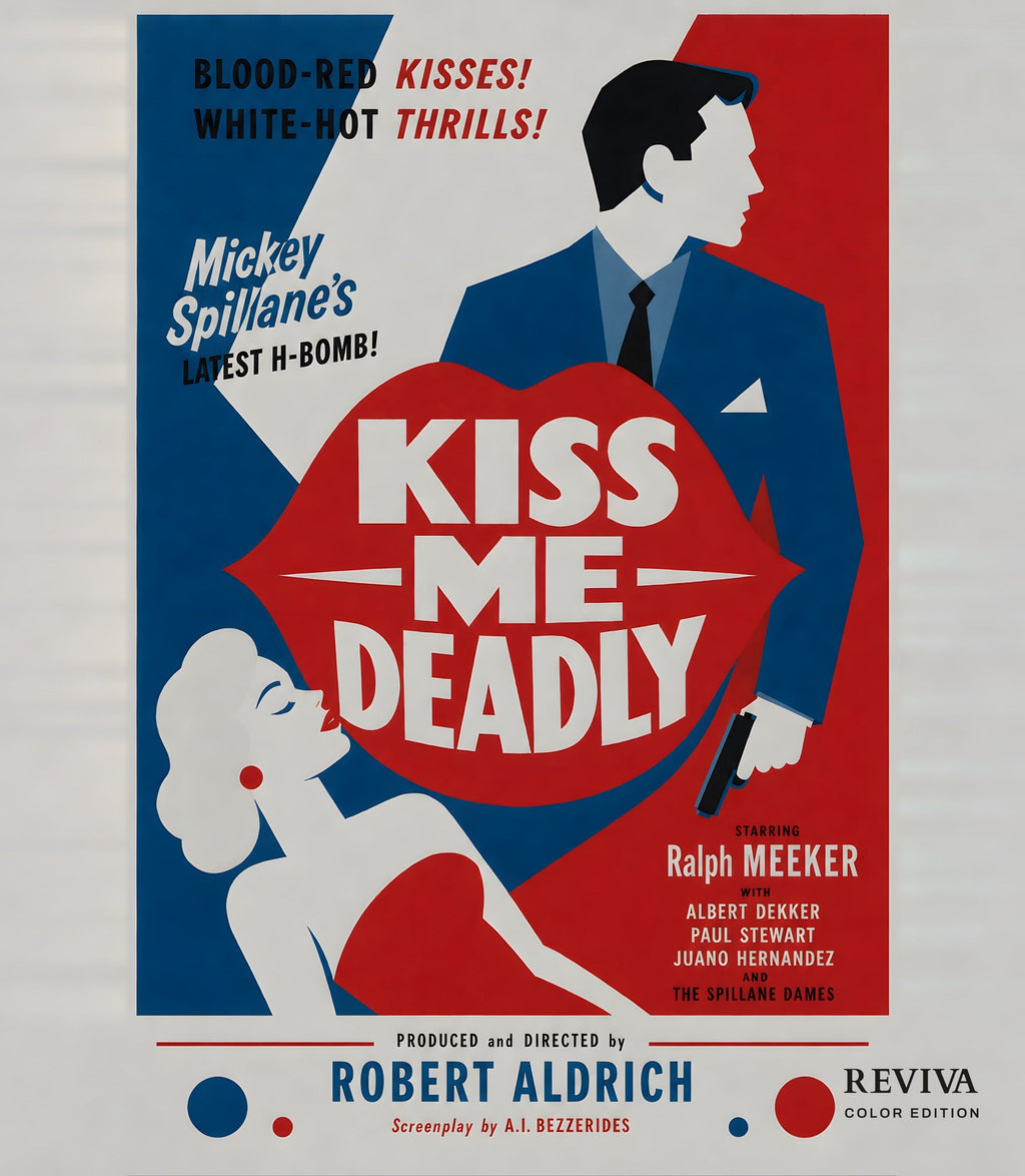 Kiss Me Deadly Color Edition Blu-ray, front cover