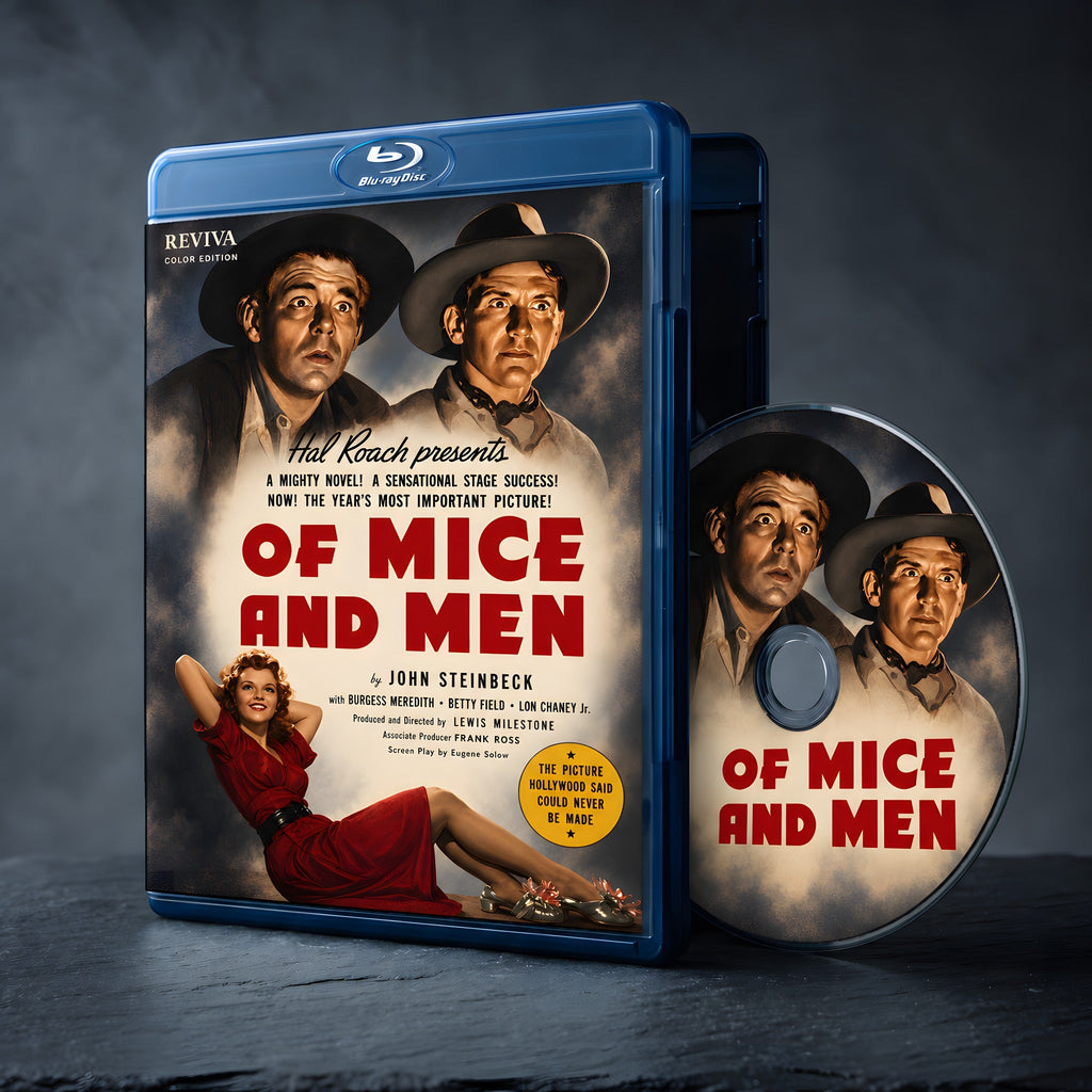 Of Mice and Men Color Edition Blu-ray, case and disc
