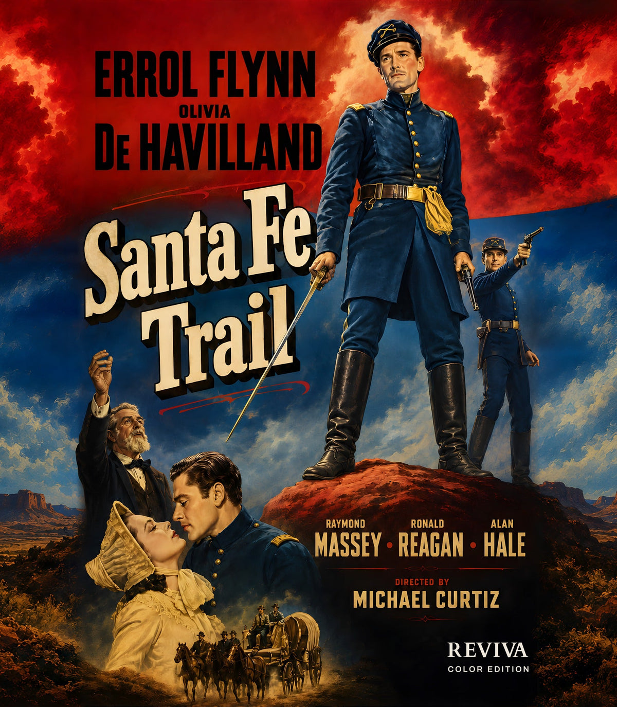 Santa Fe Trail Color Edition Blu-ray, front cover