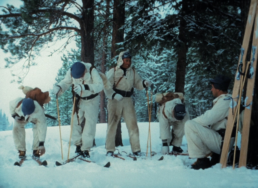 Ski Troop Attack, still from the Color Edition