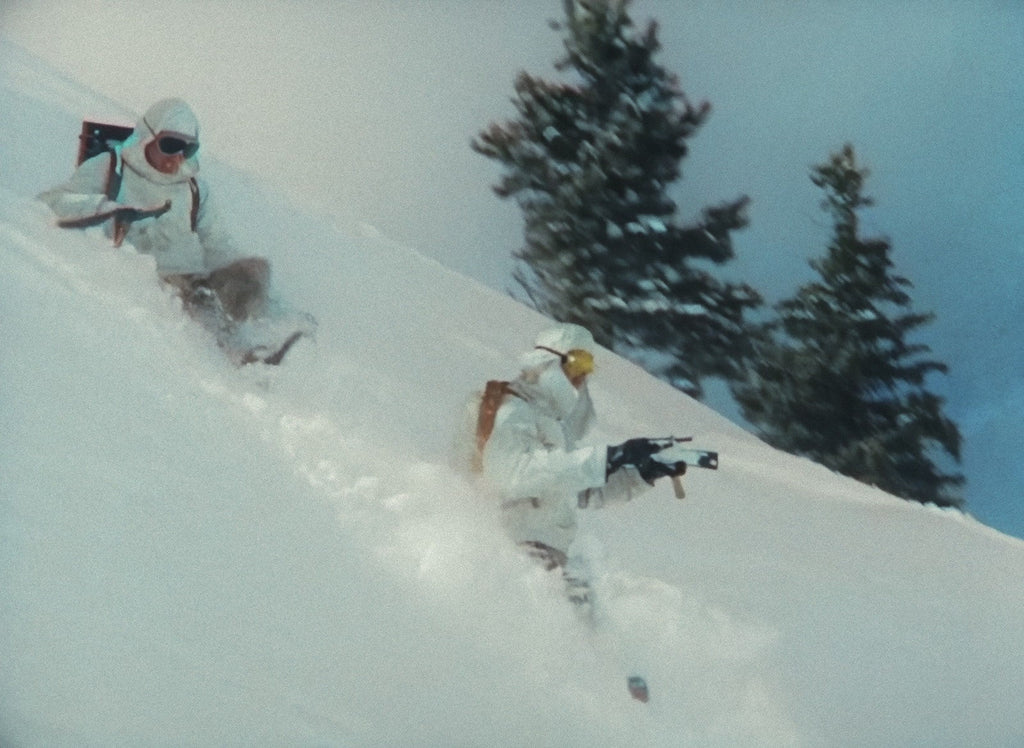 Ski Troop Attack, still from the Color Edition