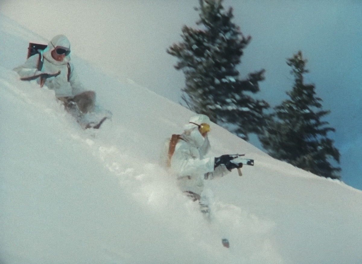 Ski Troop Attack, still from the Color Edition