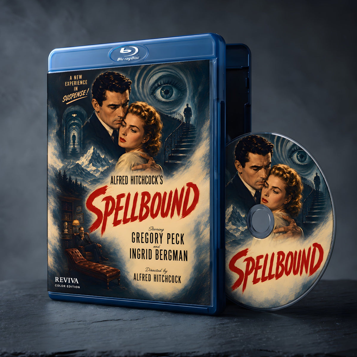Spellbound Color Edition Blu-ray, case and disc