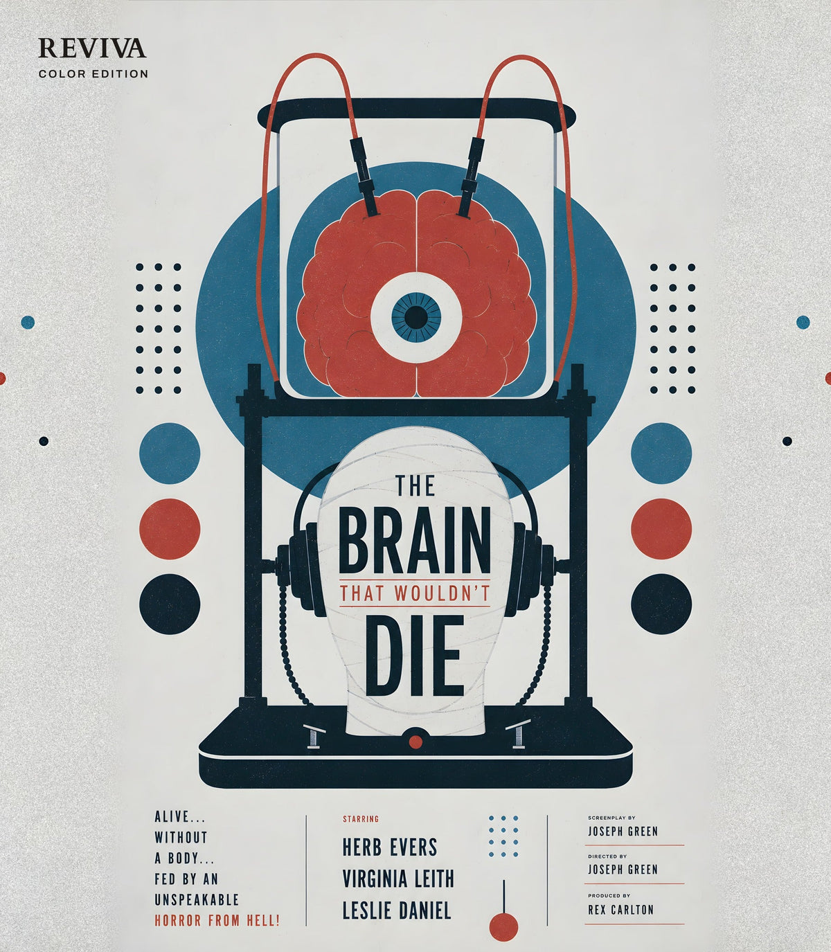 The Brain That Wouldn't Die Color Edition Blu-ray, front cover