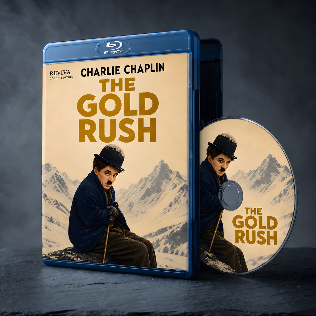 The Gold Rush Color Edition Blu-ray, case and disc