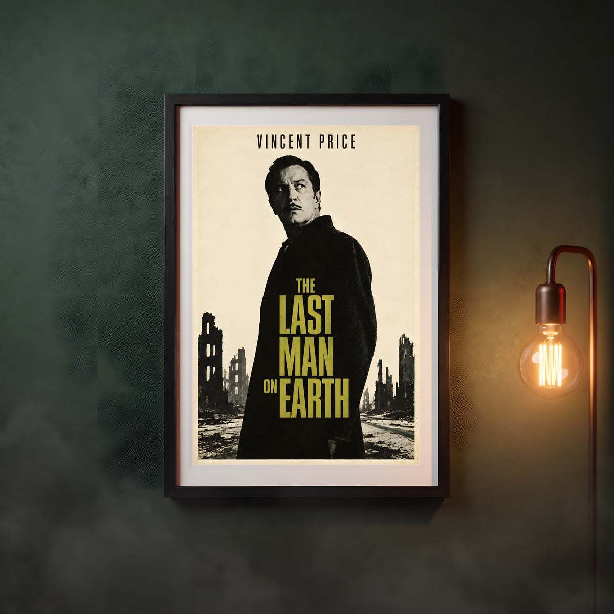 The Last Man on Earth Framed Poster in a black frame