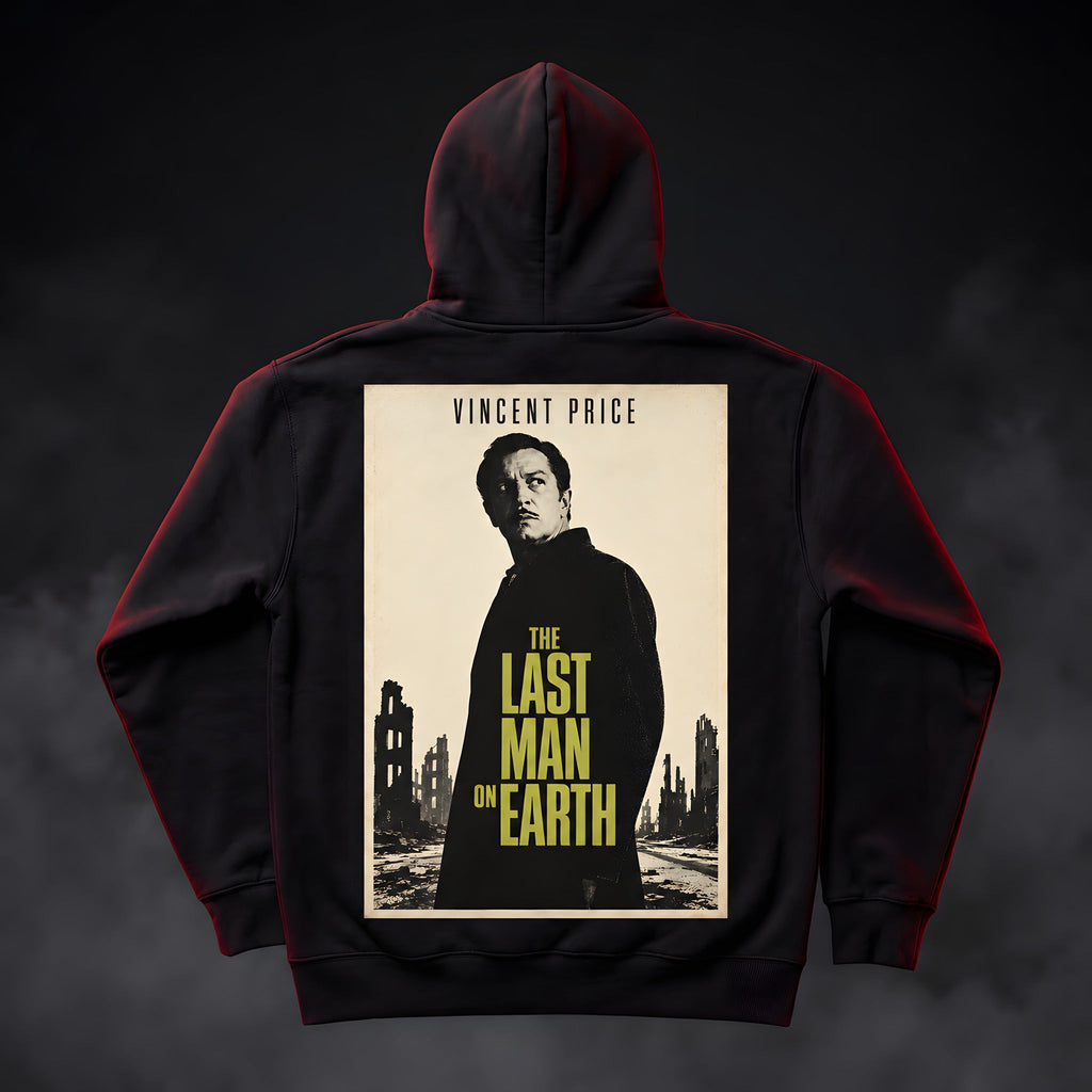 The Last Man on Earth Pullover Hoodie, poster art on the back