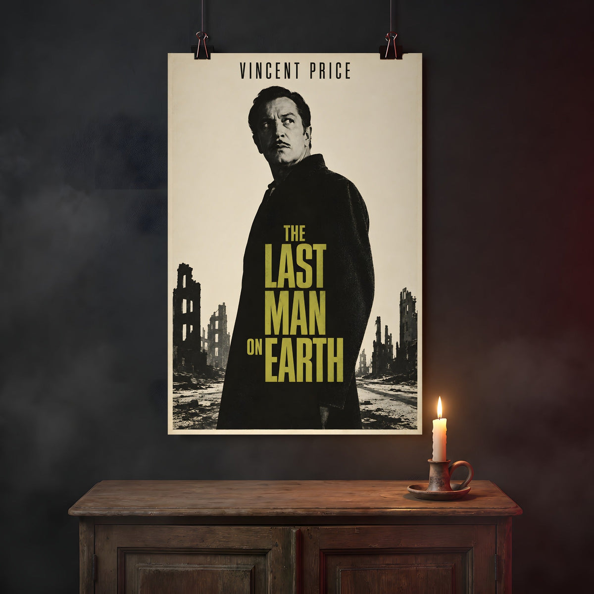 The Last Man on Earth Poster Print, hanging on a wall