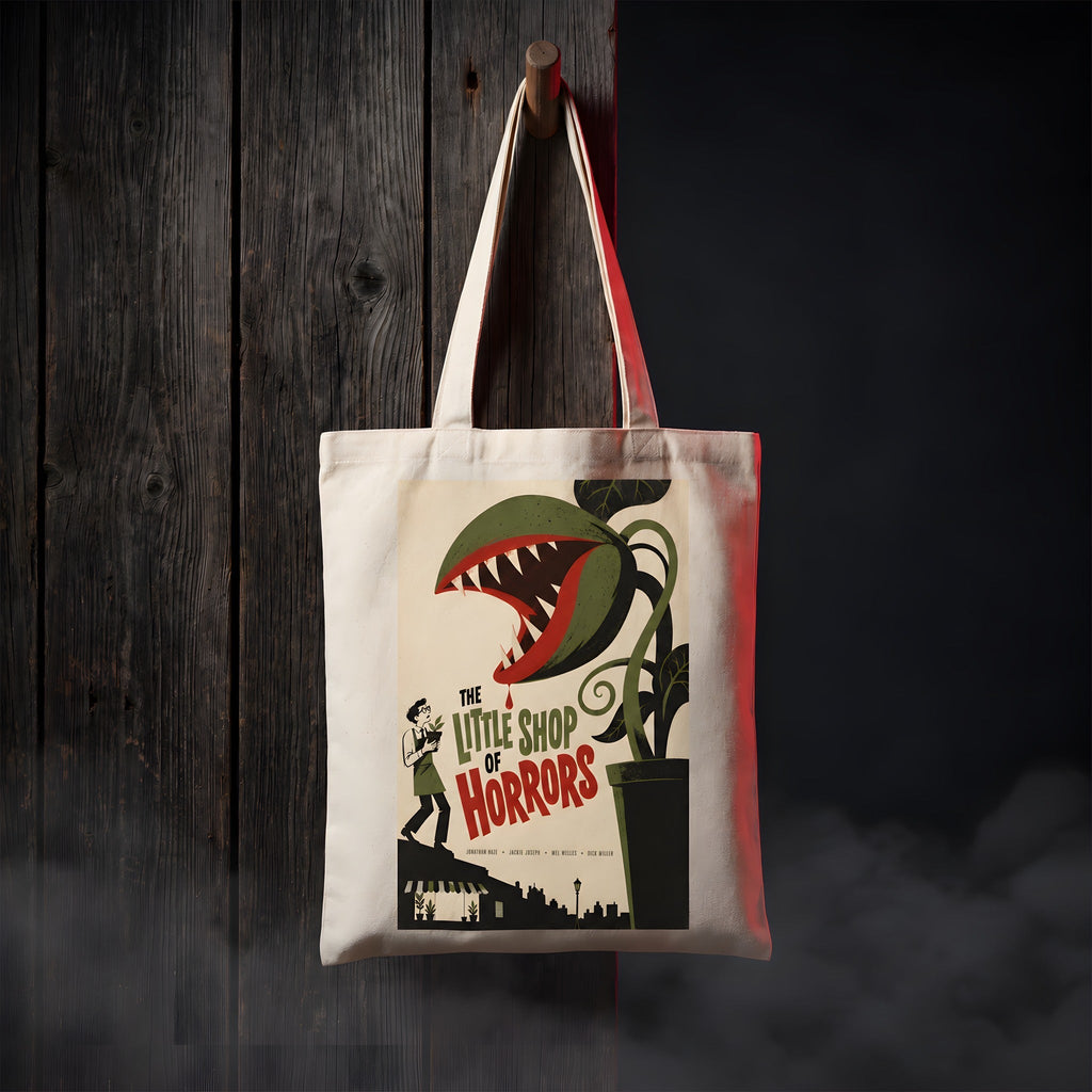 The Little Shop of Horrors Tote Bag, natural canvas