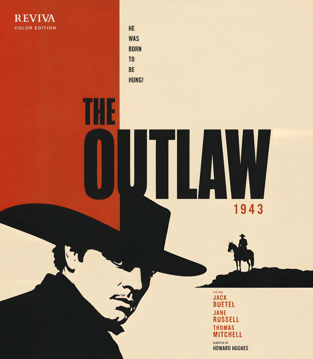 The Outlaw Color Edition Blu-ray, front cover