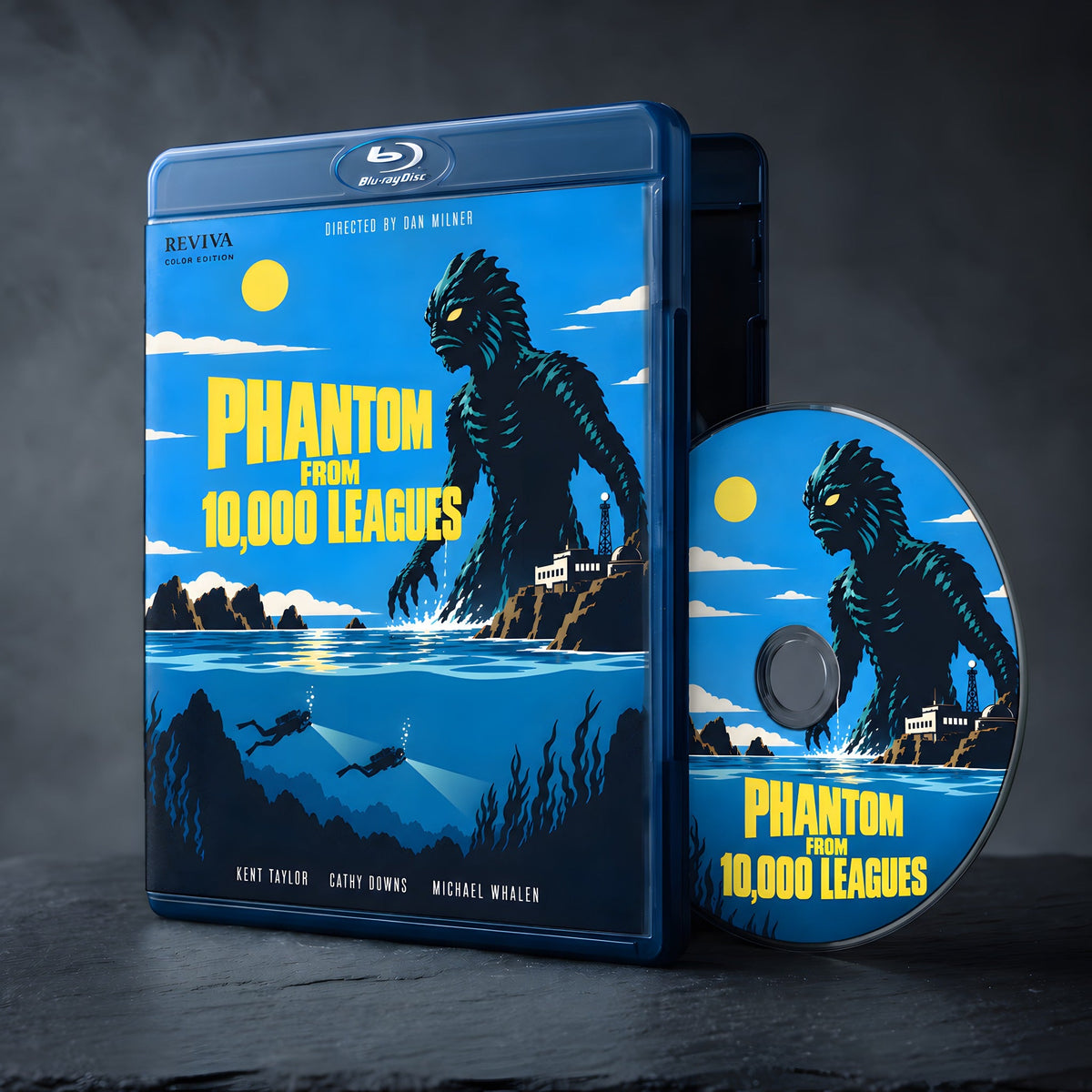 The Phantom from 10,000 Leagues Color Edition Blu-ray, case and disc