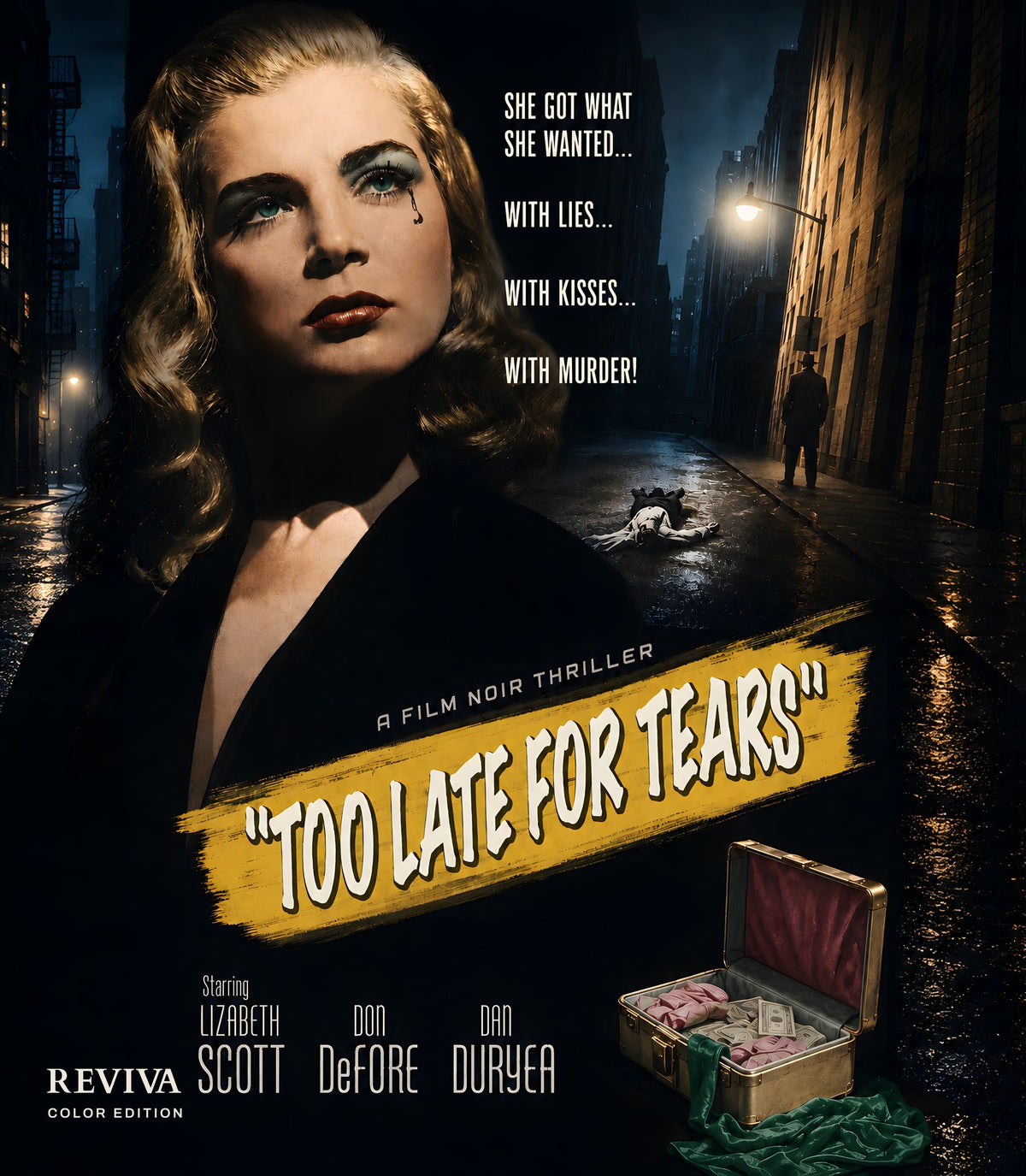Too Late for Tears Color Edition Blu-ray, front cover